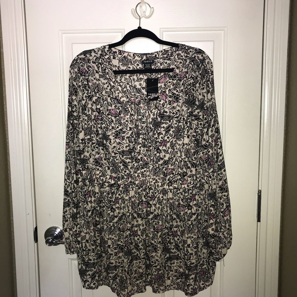 Plus Size - Torrid - Babydoll/ Tunic Blouse
